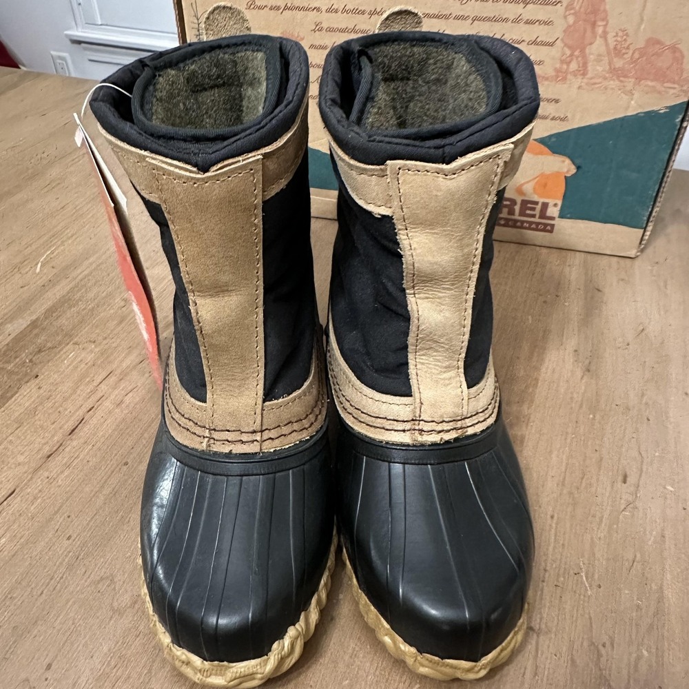 Sorel Huron II Boots Womens Size 6 Black Waterproof Winter Snow Warm Dry USA - Picture 2 of 10